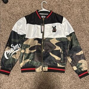 Lucky Charm Camouflage Bomber Jacket